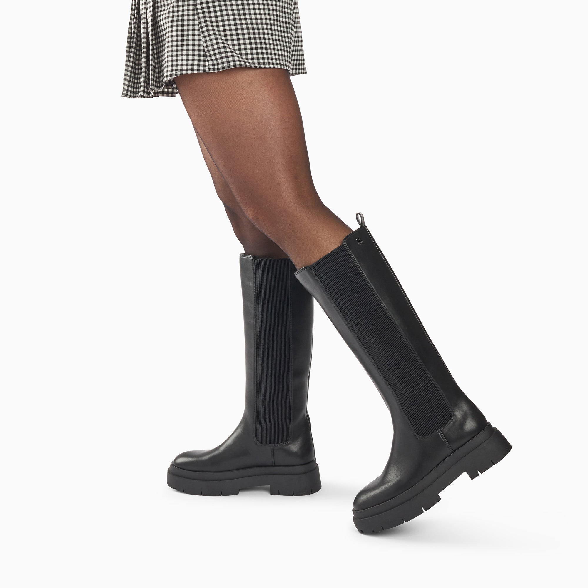 Bottes-Bottes Jessica noires à semelles crantées