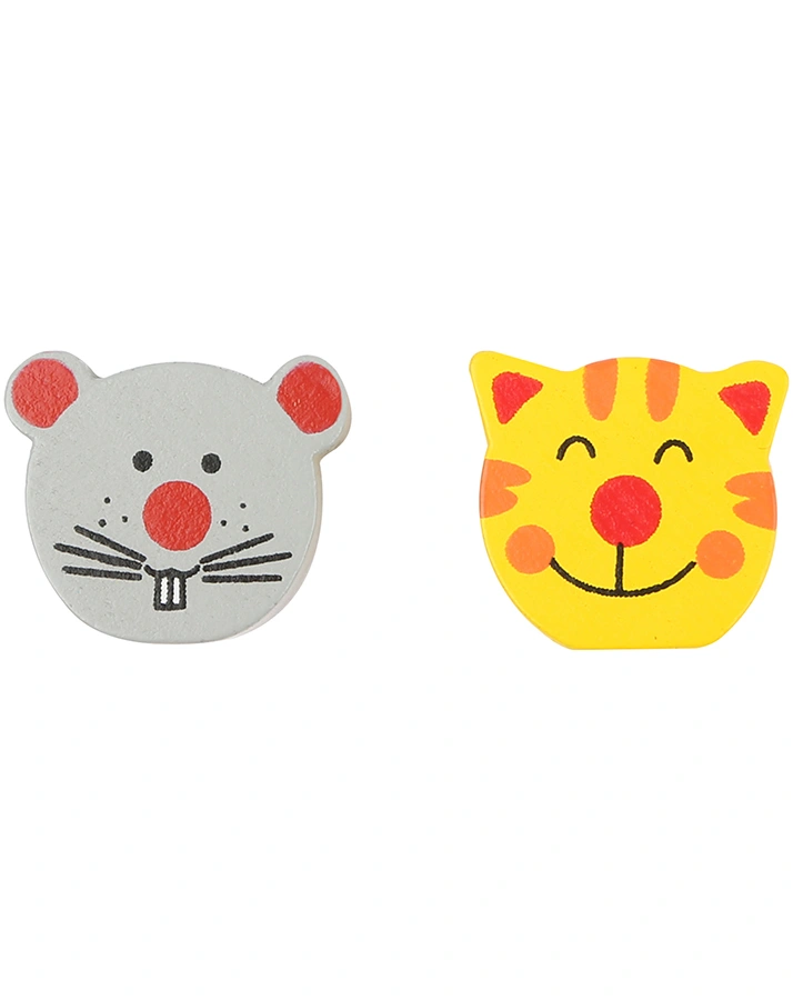 Brettspiel DAME – KATZ & MAUS aus Holz