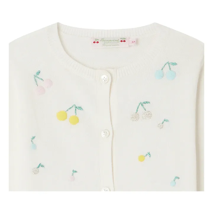 Bonpoint Cardigan Toesie Brodé | Blanc