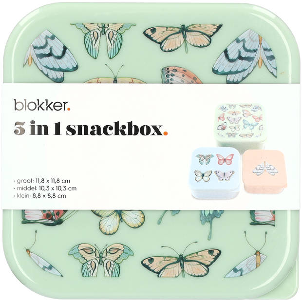 Blokker Frisse Start 3 in 1 snackbox - vlinder