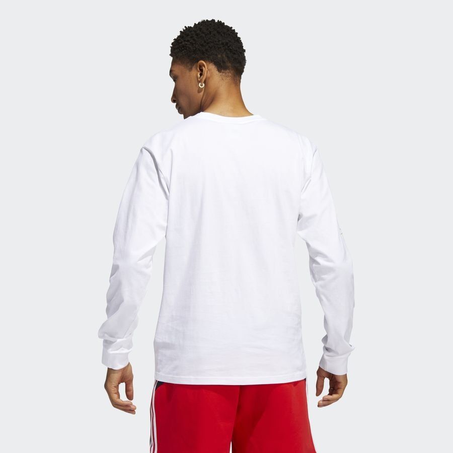 adidas Originals T-Shirt B-Ball - Blanc Manches Longues
