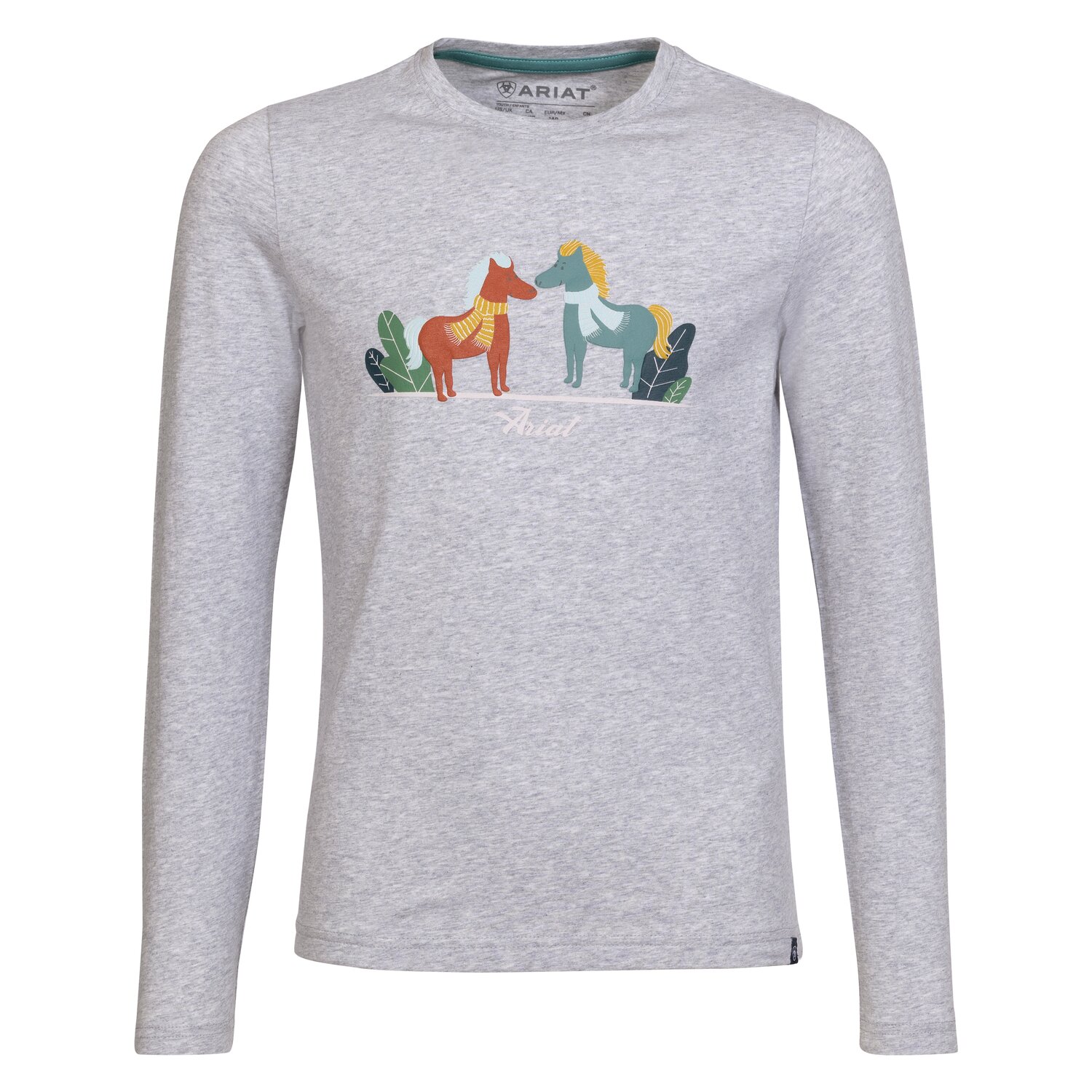 ARIAT Langarmshirt Winter Fashion  - heather grey
