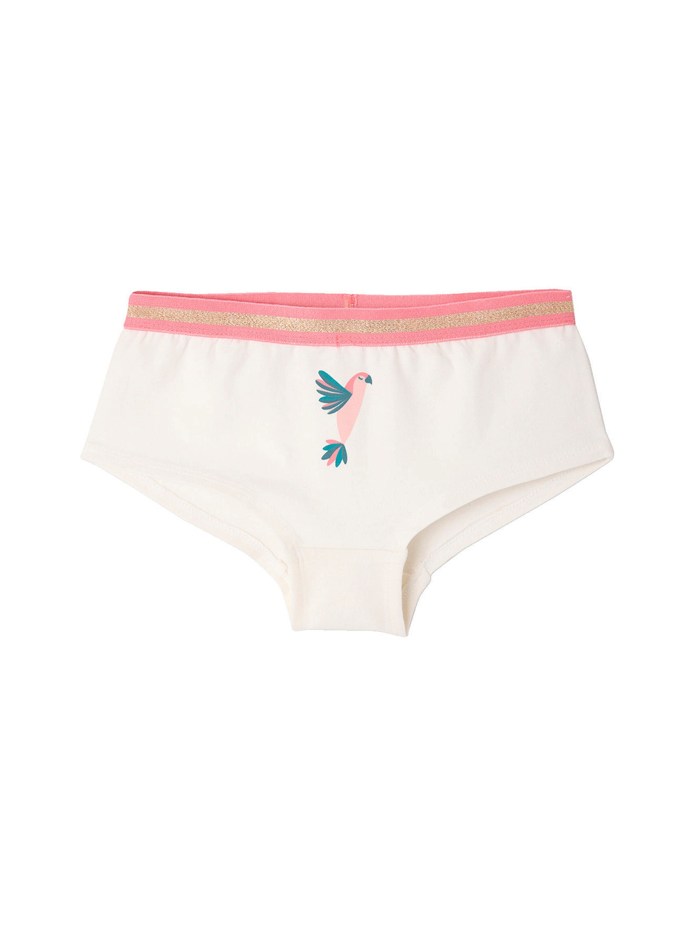 Vertbaudet Bio-Kollektion: 5er-Pack Mädchen Shortys mit Dschungelprint fuchsia