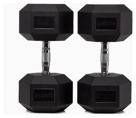 Haltères Hexagonaux 37 5Kg (Paire) - BOOMFIT