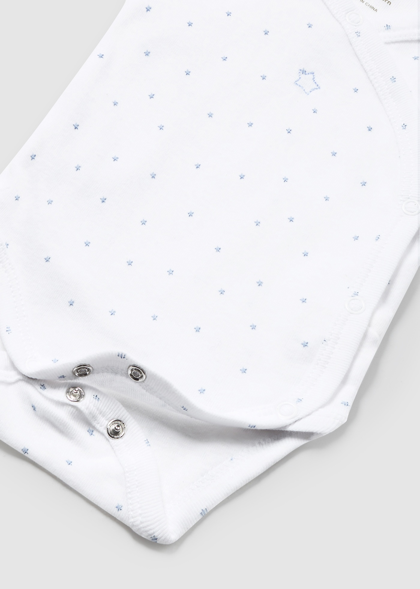Body sem mangas Better Cotton para recém-nascidos, branco