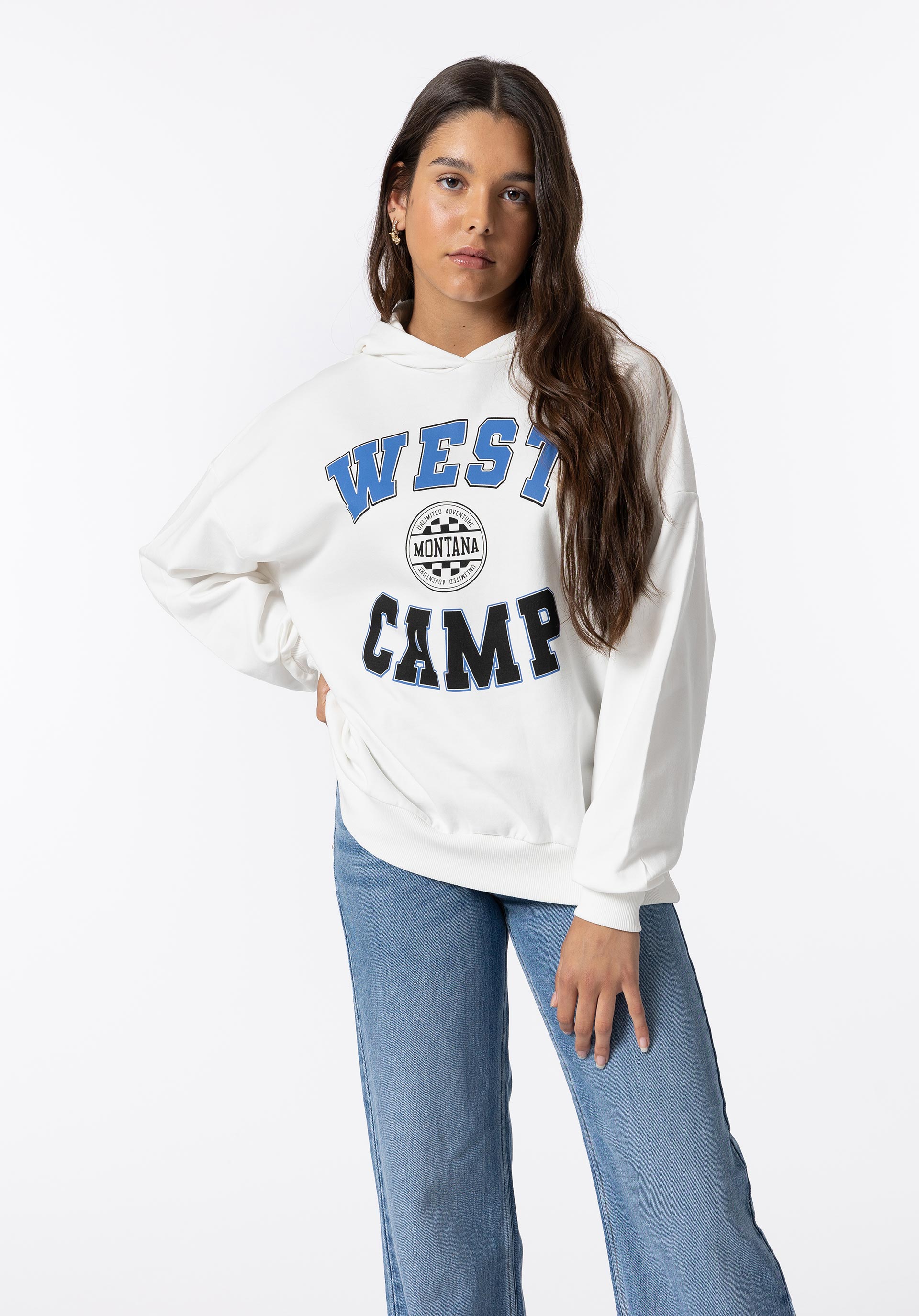 Hoodie com Estampado Frontal