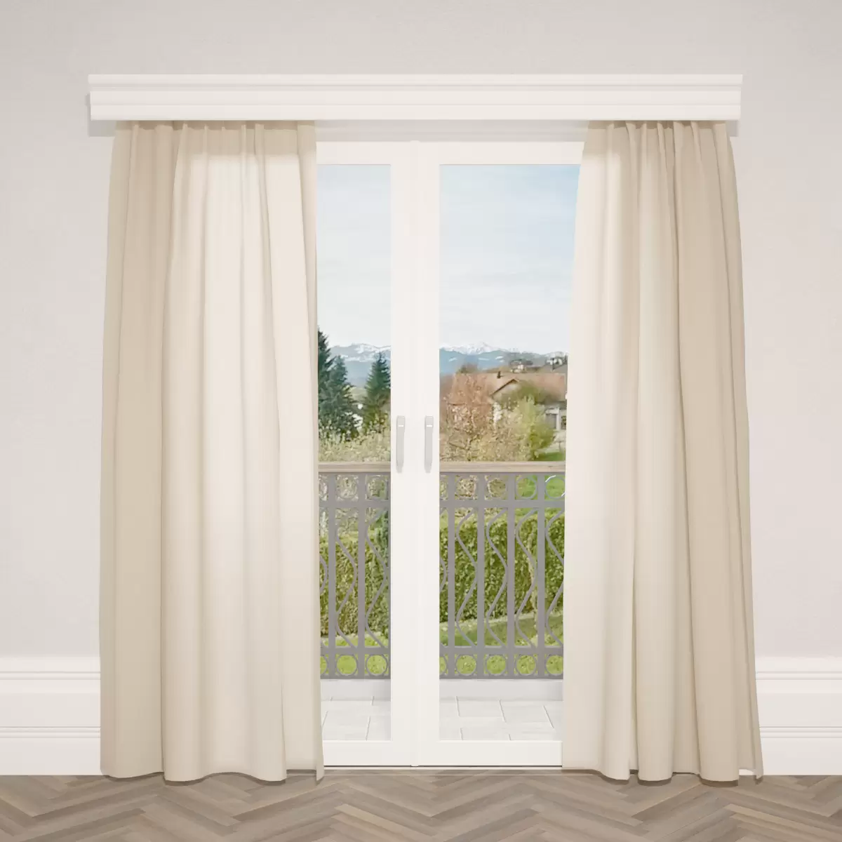 Nachtvorhang Jacquard Rombo Beige