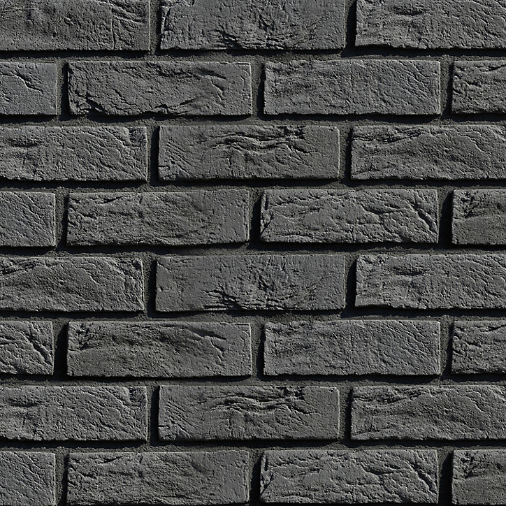Angle plaquette de parement béton effet pierre gris Luberon L.21 x l.6,5 cm Stegu