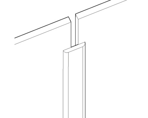 Konsta behanglijst, ruw grenen, 5x30x2000 mm
