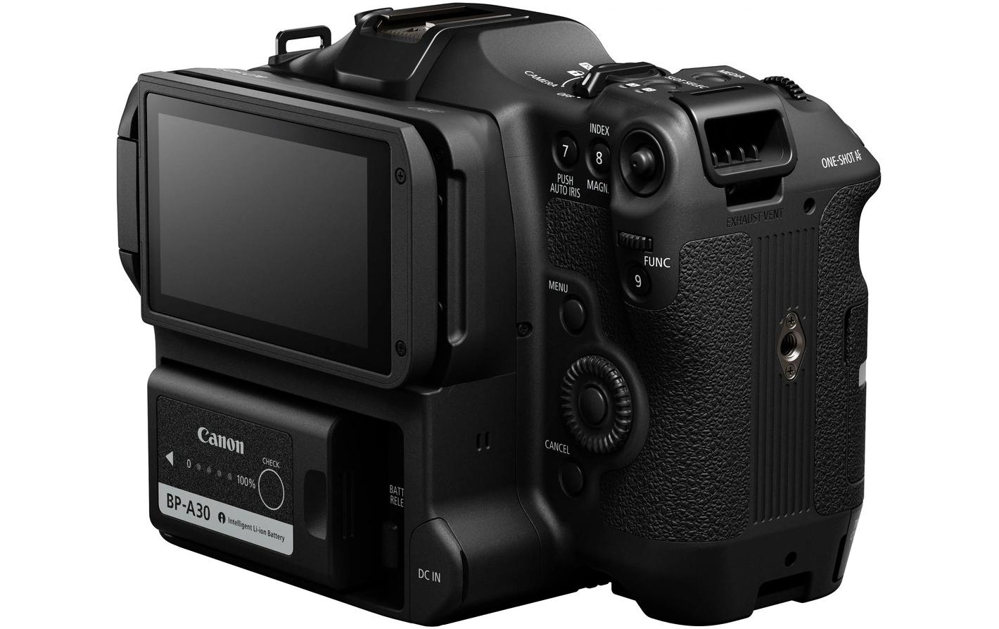 Videokamera C70<br>4K-Camcorder mit interner 12 Bit RAW-Aufzeichnung, High Dynamic Range und AF mit Augenerkennung in einem kompakten Gehäuse