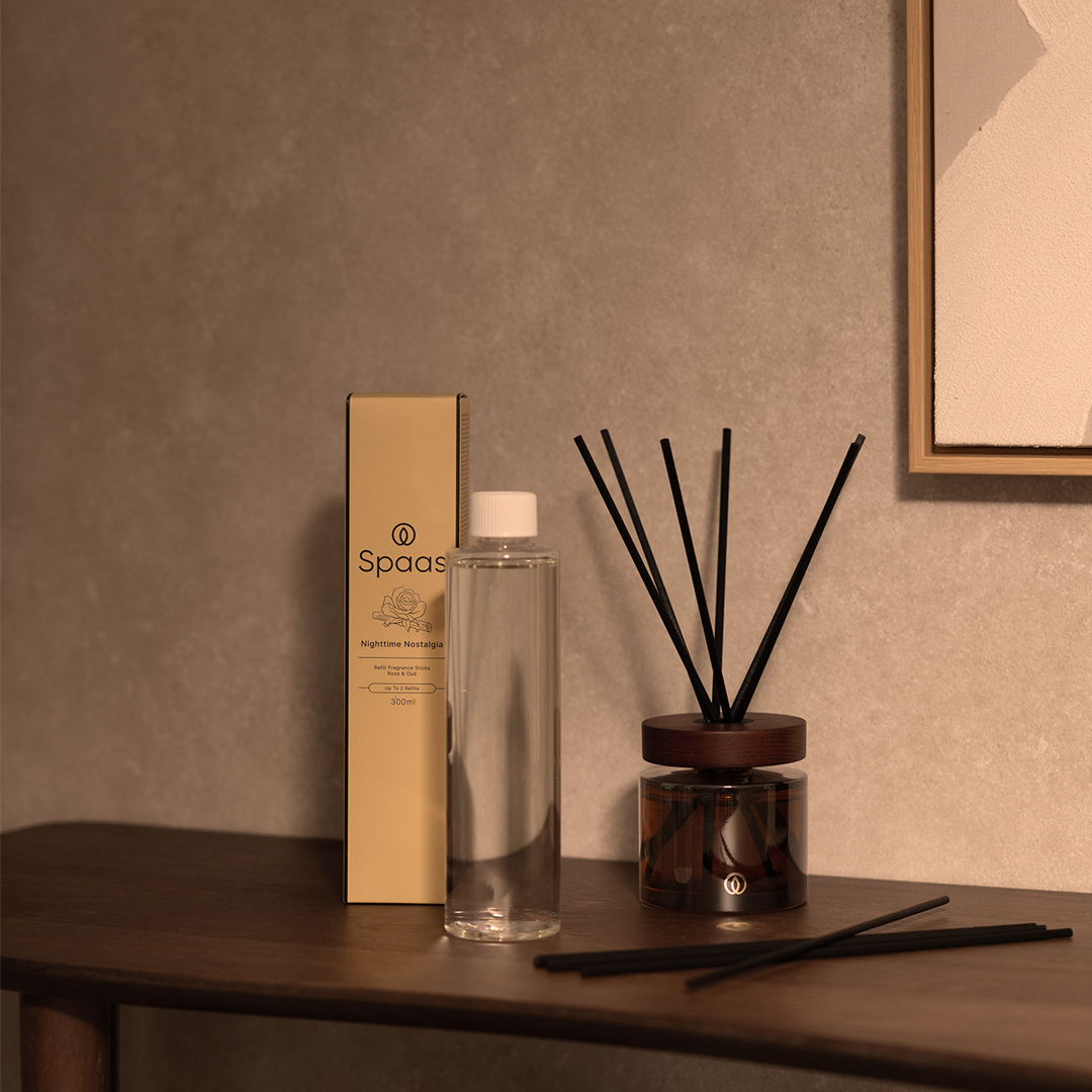 Spaas Refill Iconic Geurstokjes - Nighttime Nostalgia - Set van 2