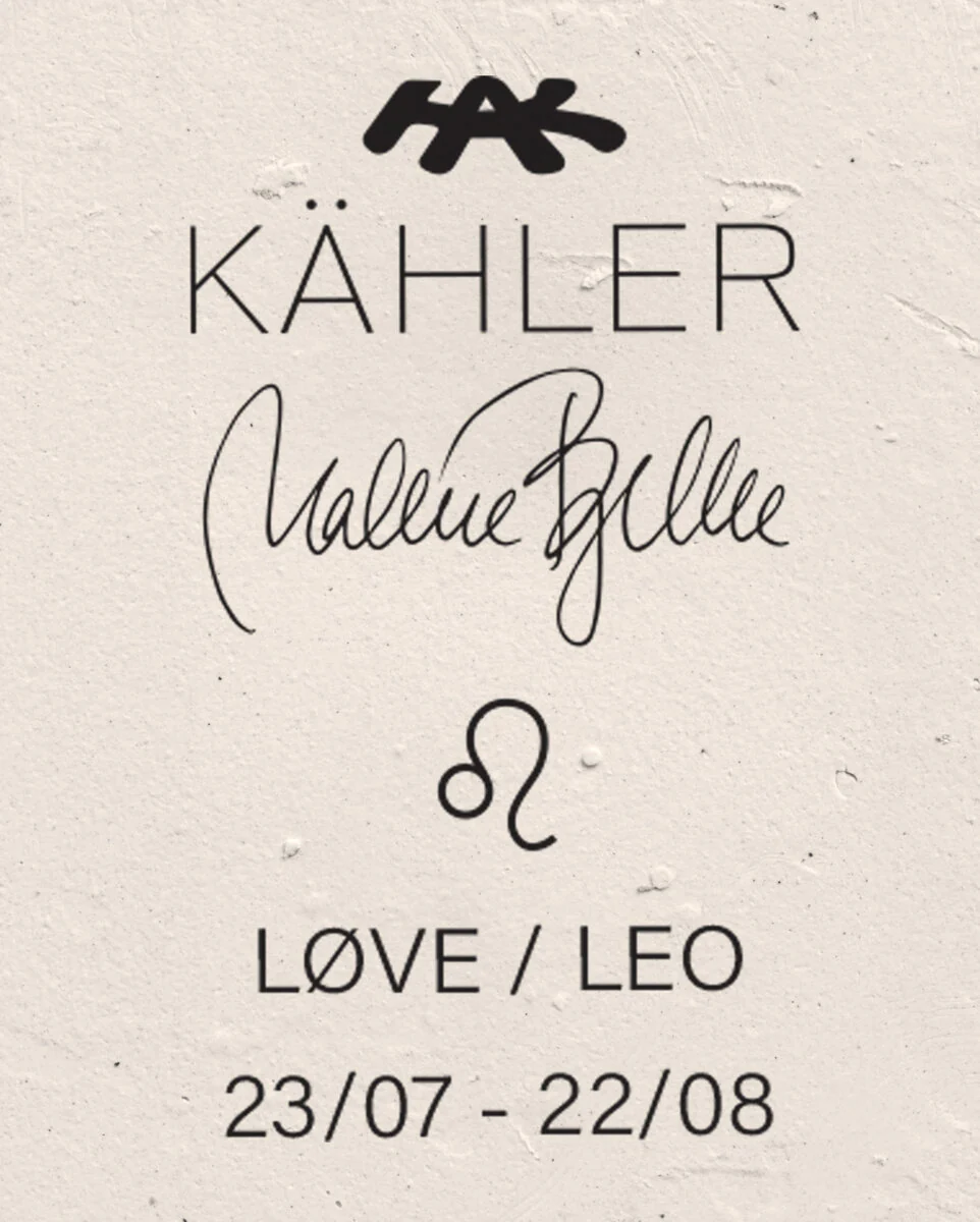 Kähler  Astro Løve, hvid - H30 cm.