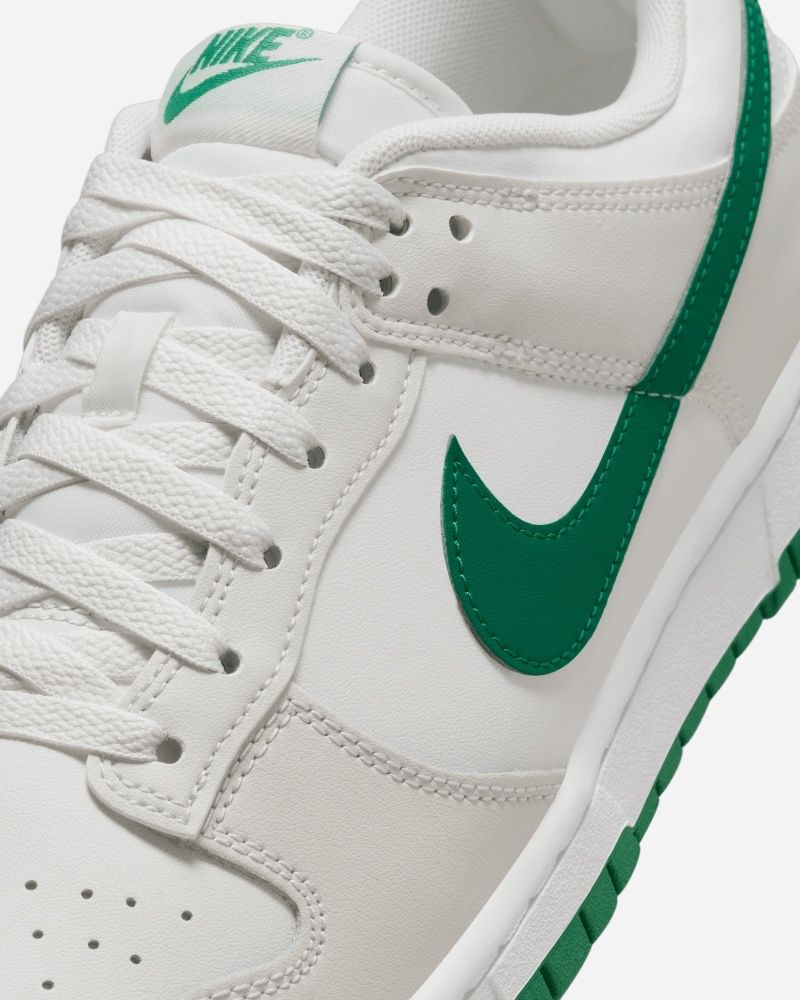 Chaussures Nike Dunk Low Blanc & Vert pour homme