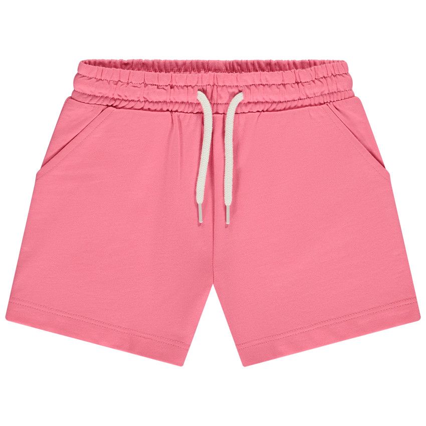 Short en molleton uni pour fille - Multicolore
