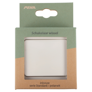 PEHA Standard wisselschakelaar wit