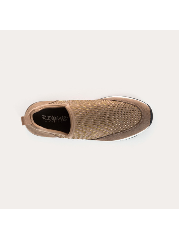 Baskets Iroshi lycra Taupe - Reqins