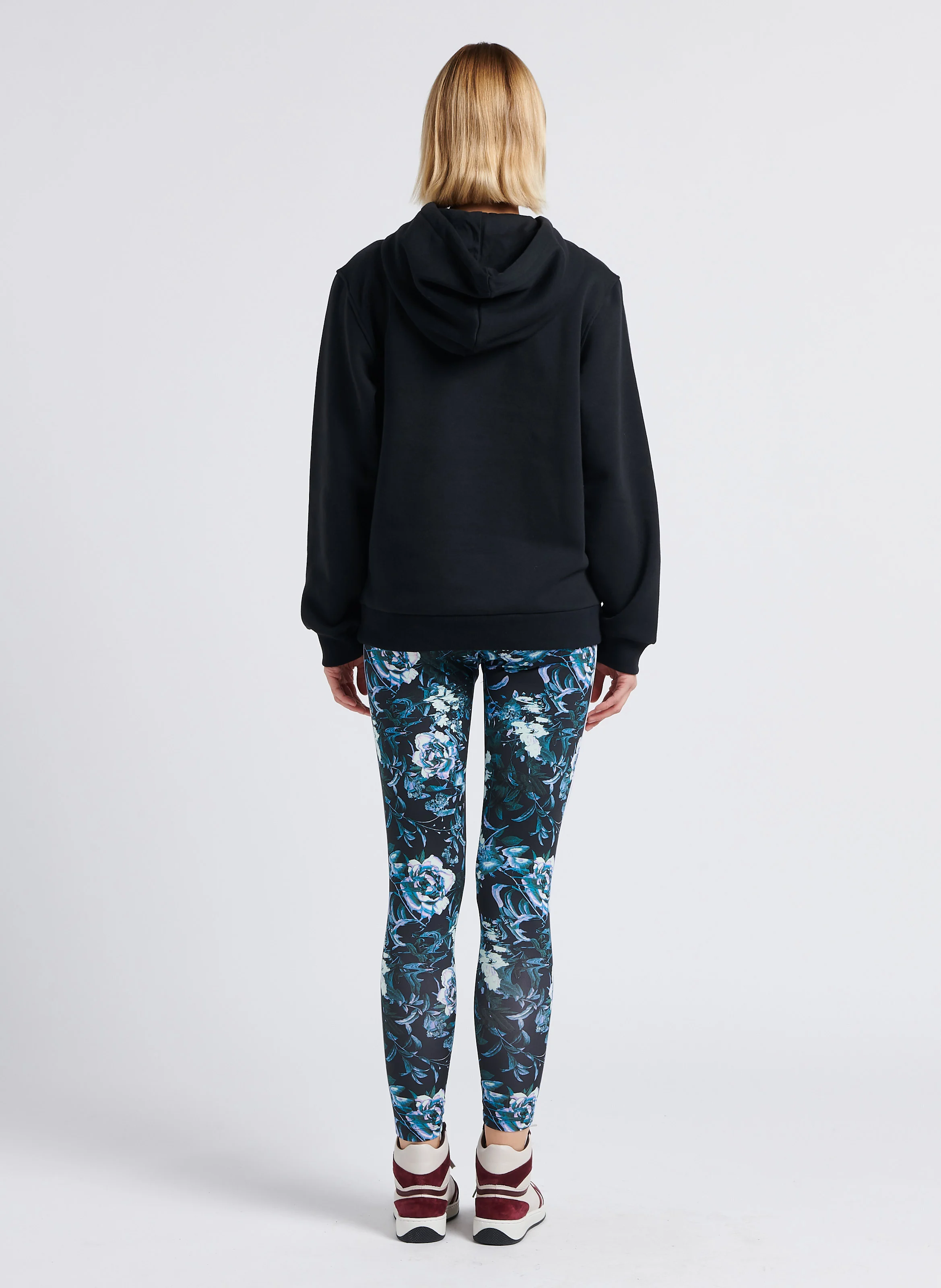 Legging taille mi-haute imprimé | Noir
