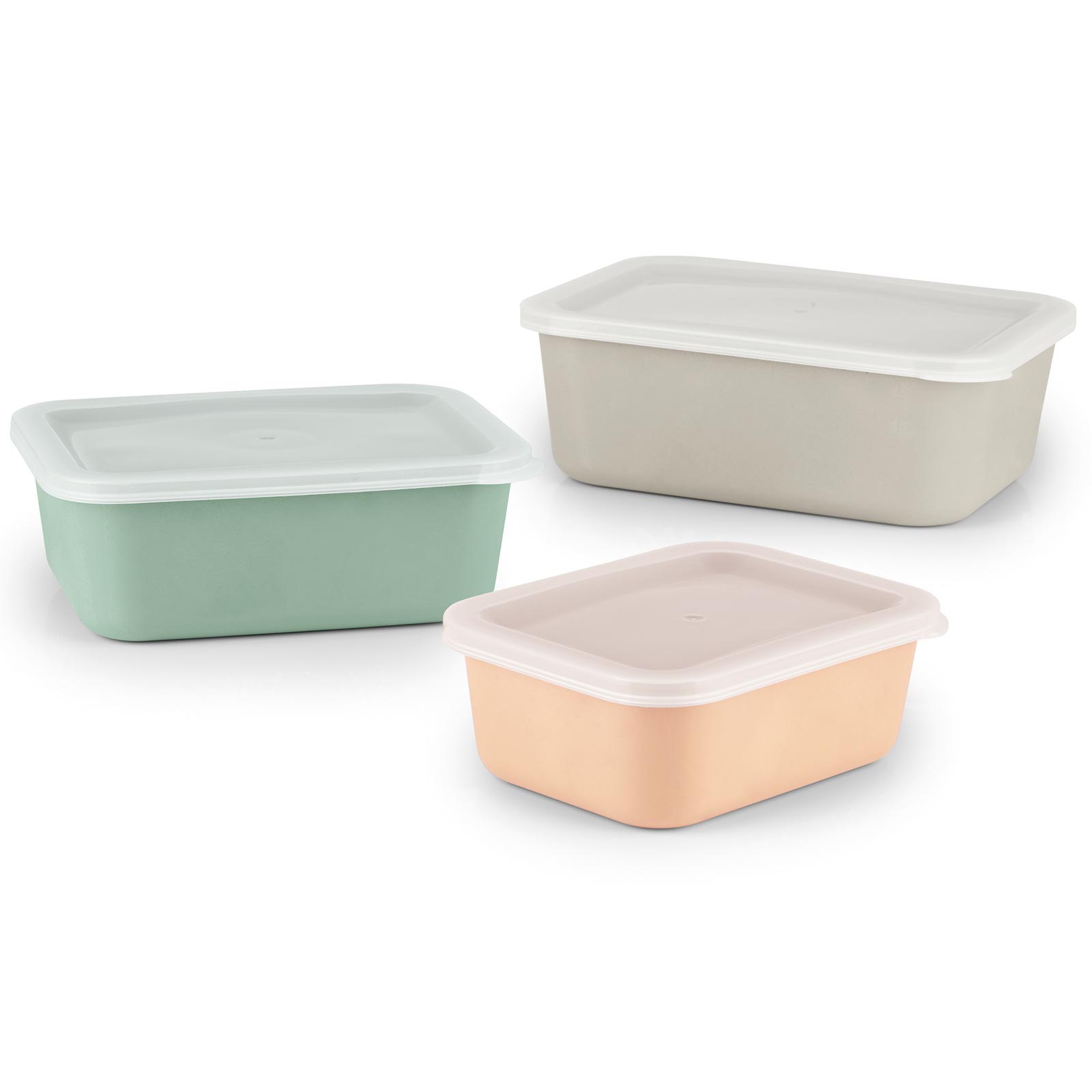 GOURMETMAXX 6-teiliges Frischhaltedosen-Set - recyceltes Material