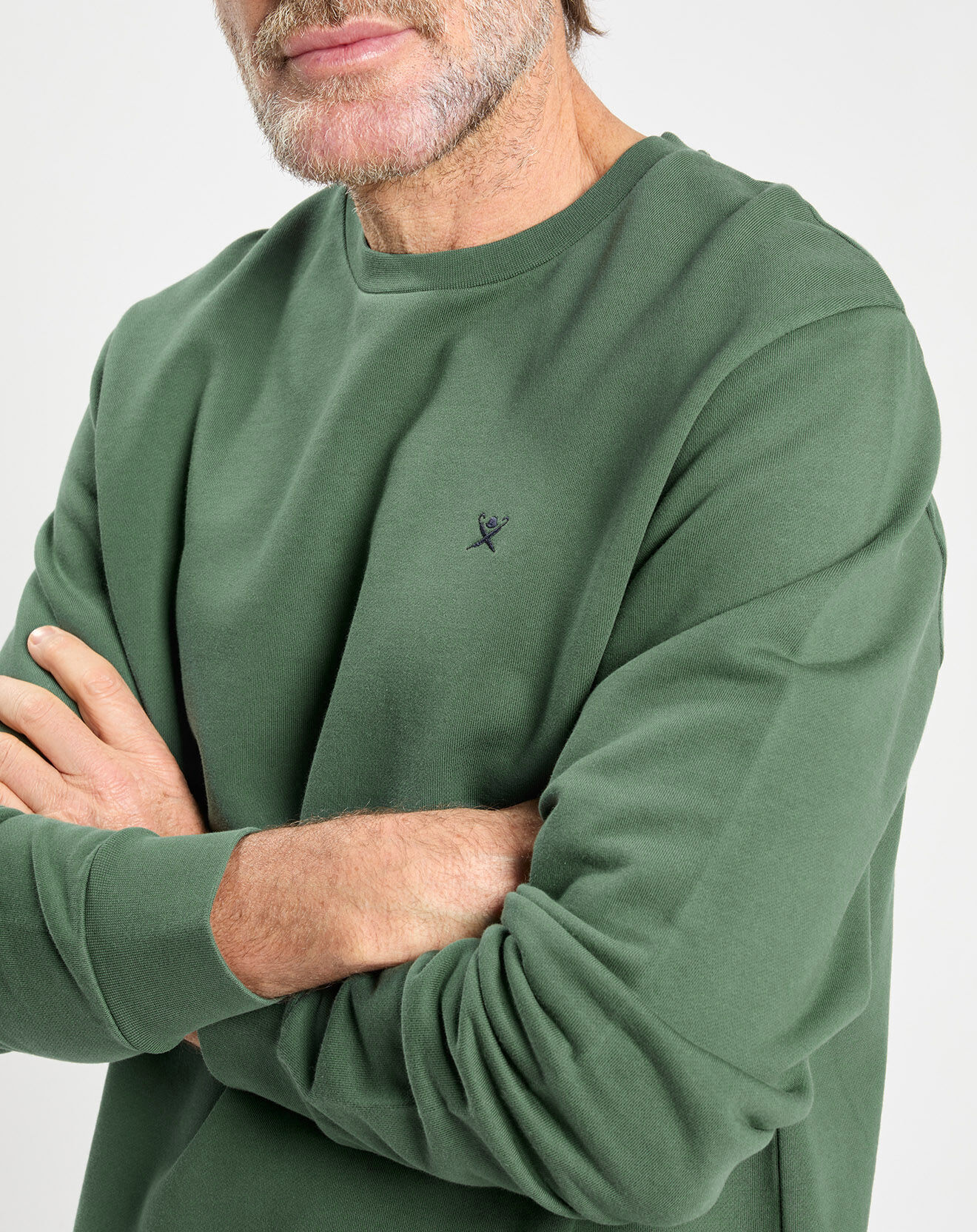 Hackett London Sweat col rond vert clair