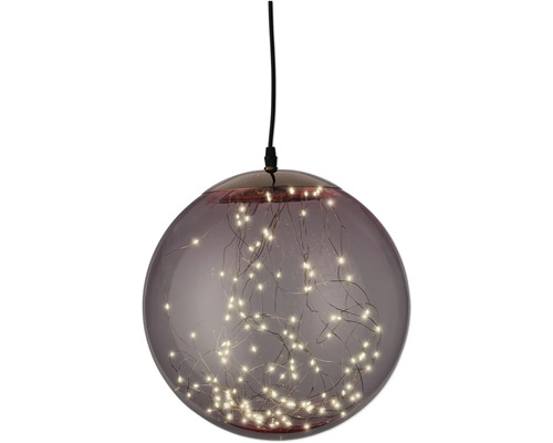 Micro LED-bol voor buiten Lumineo Ø 30 cm blush roze