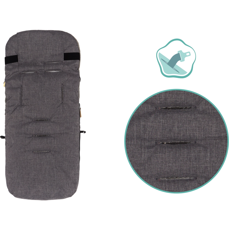 fillikid Winterfußsack Lanin Grau Melange