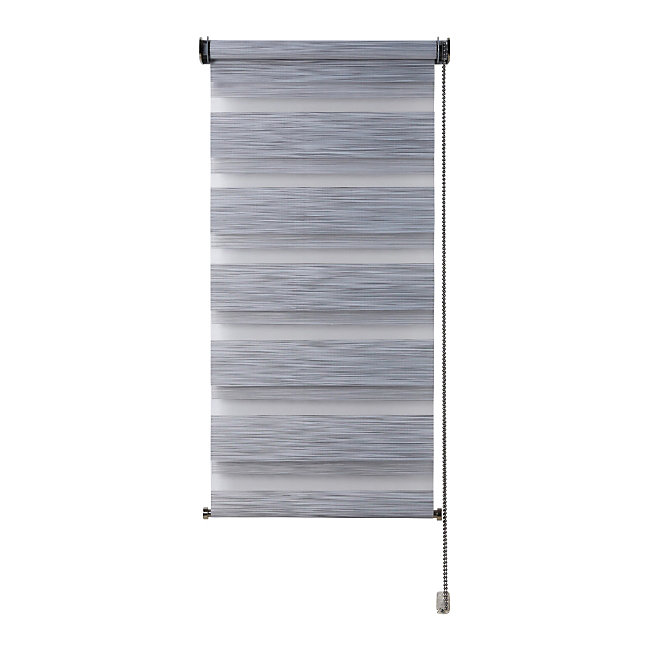 Store enrouleur jour/nuit Colours Kala gris 55 x 180 cm