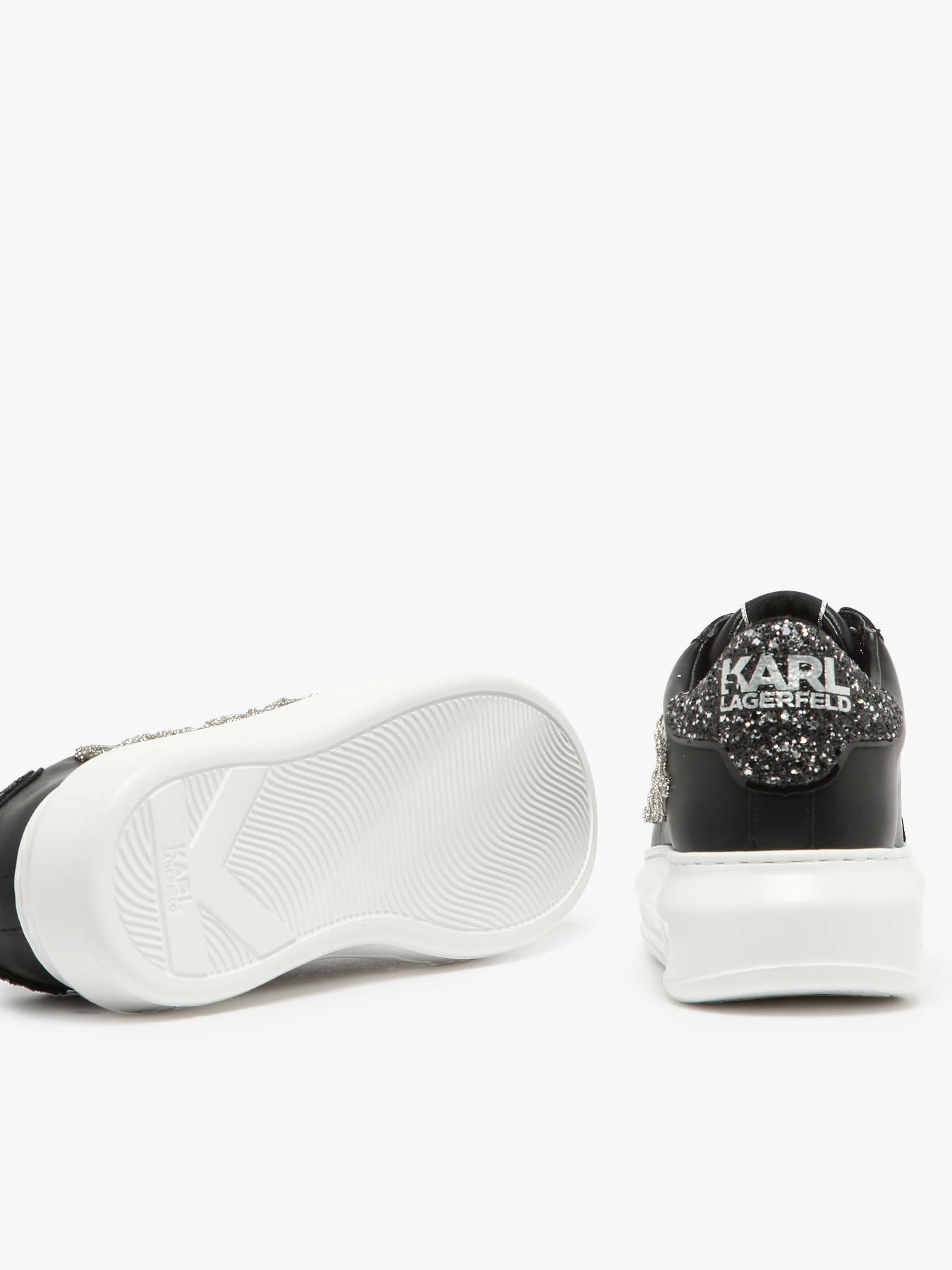 Sneakers Kapri Signiature en cuir KARL LAGERFELD