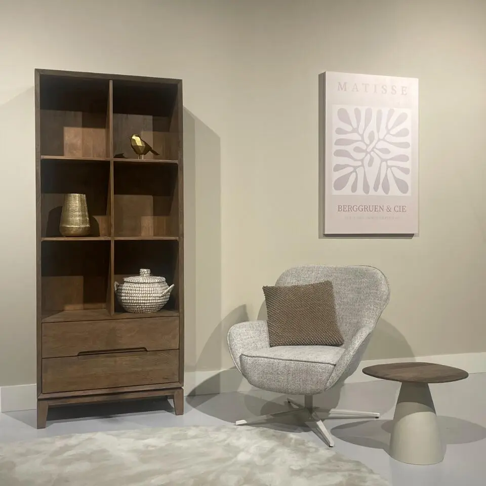 Livingfurn - Boekenkast - Cortez 83 cm - Bruin