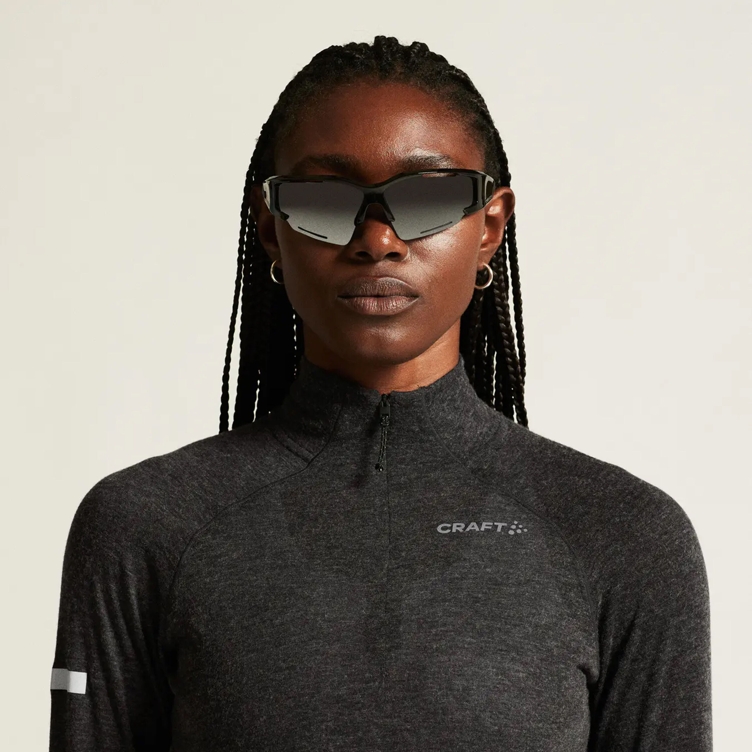 Craft ADV SUBZ Wool 3 Maillot De Course Femmes - Gris Foncé