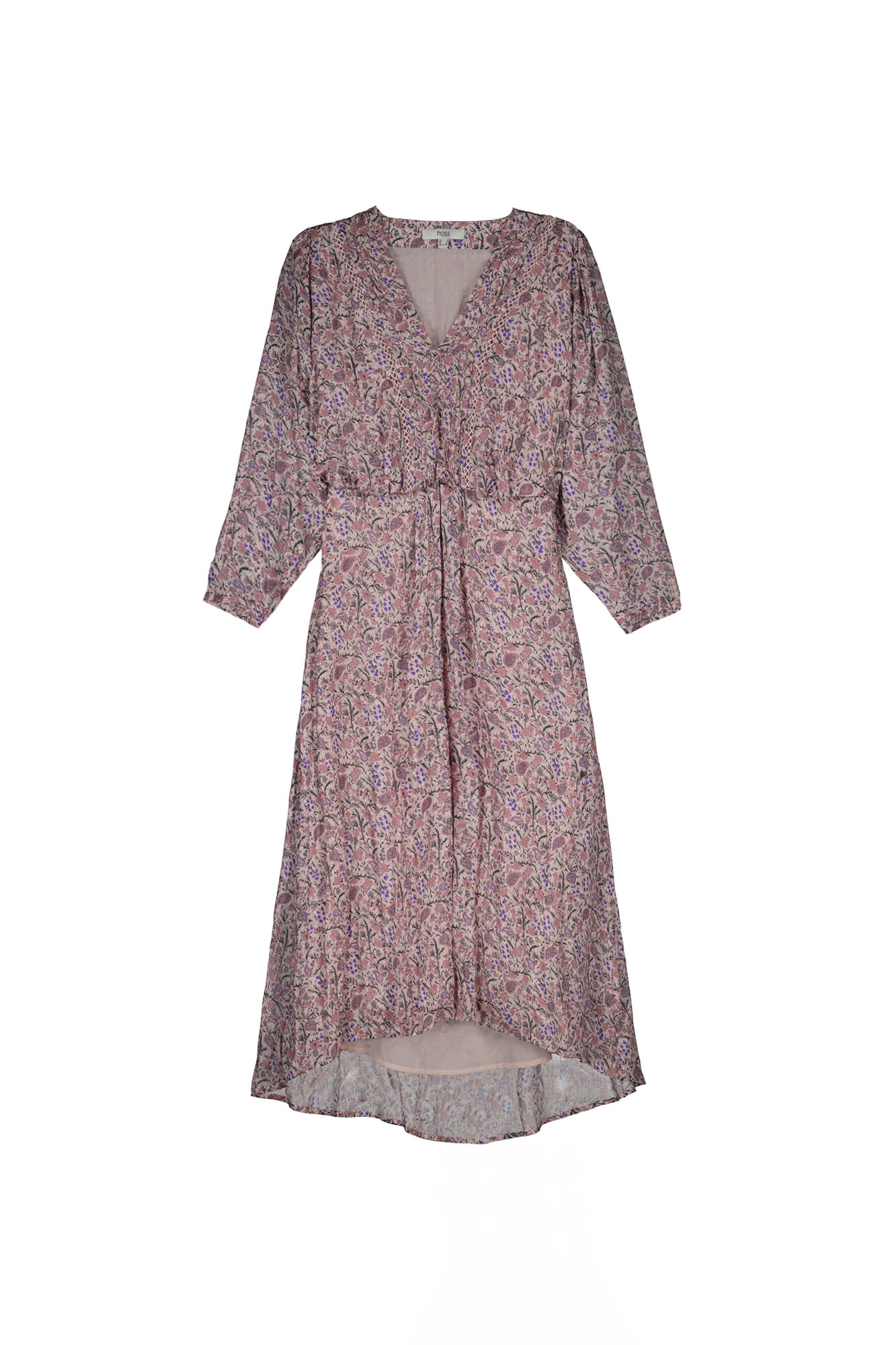 Vestido midi Aspen Jacquard - Rosa
