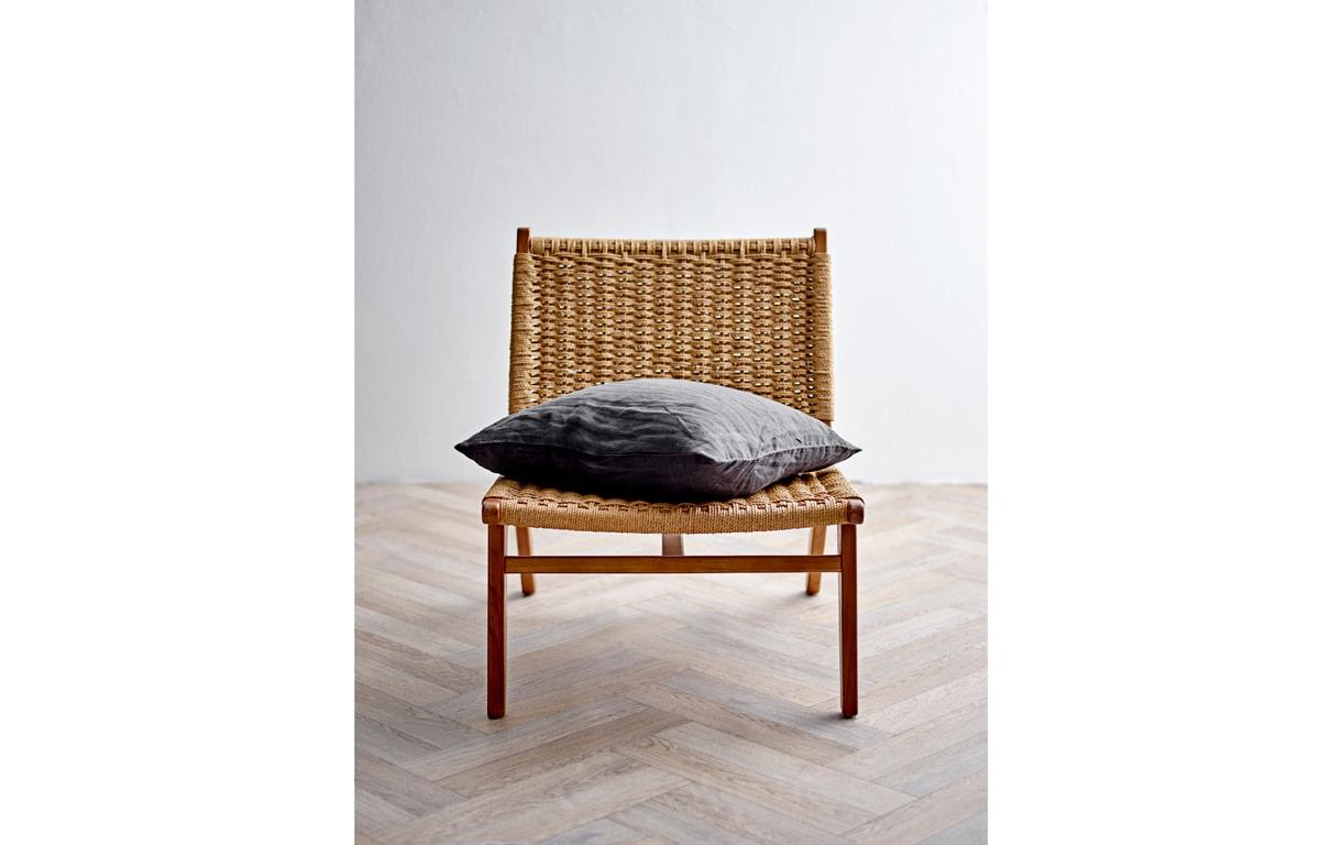 Kissen Linen 50 cm x 50 cm, DunkelgrauKissen mit Füllung