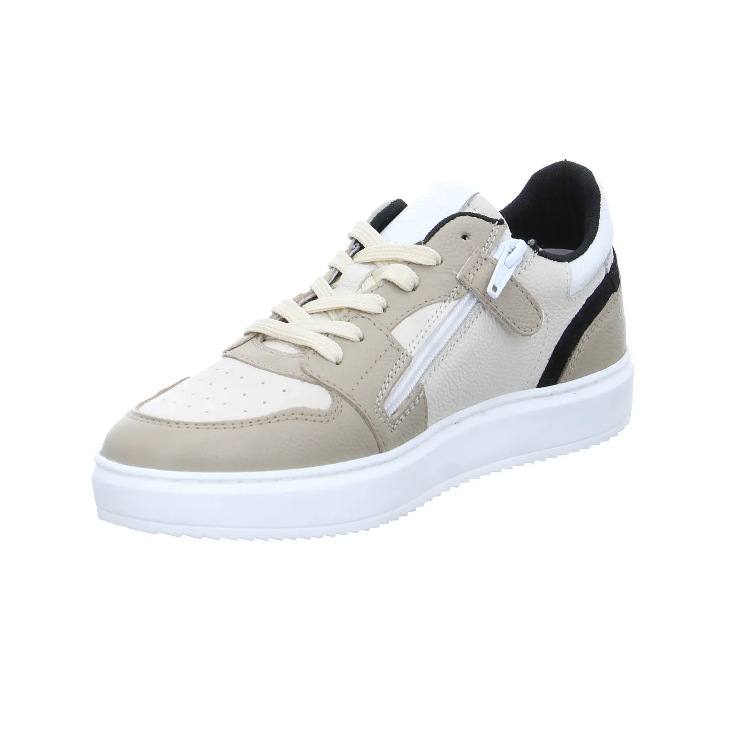 GATTINO Jungen-Halbschuh Binder Beige Leder  Sneaker