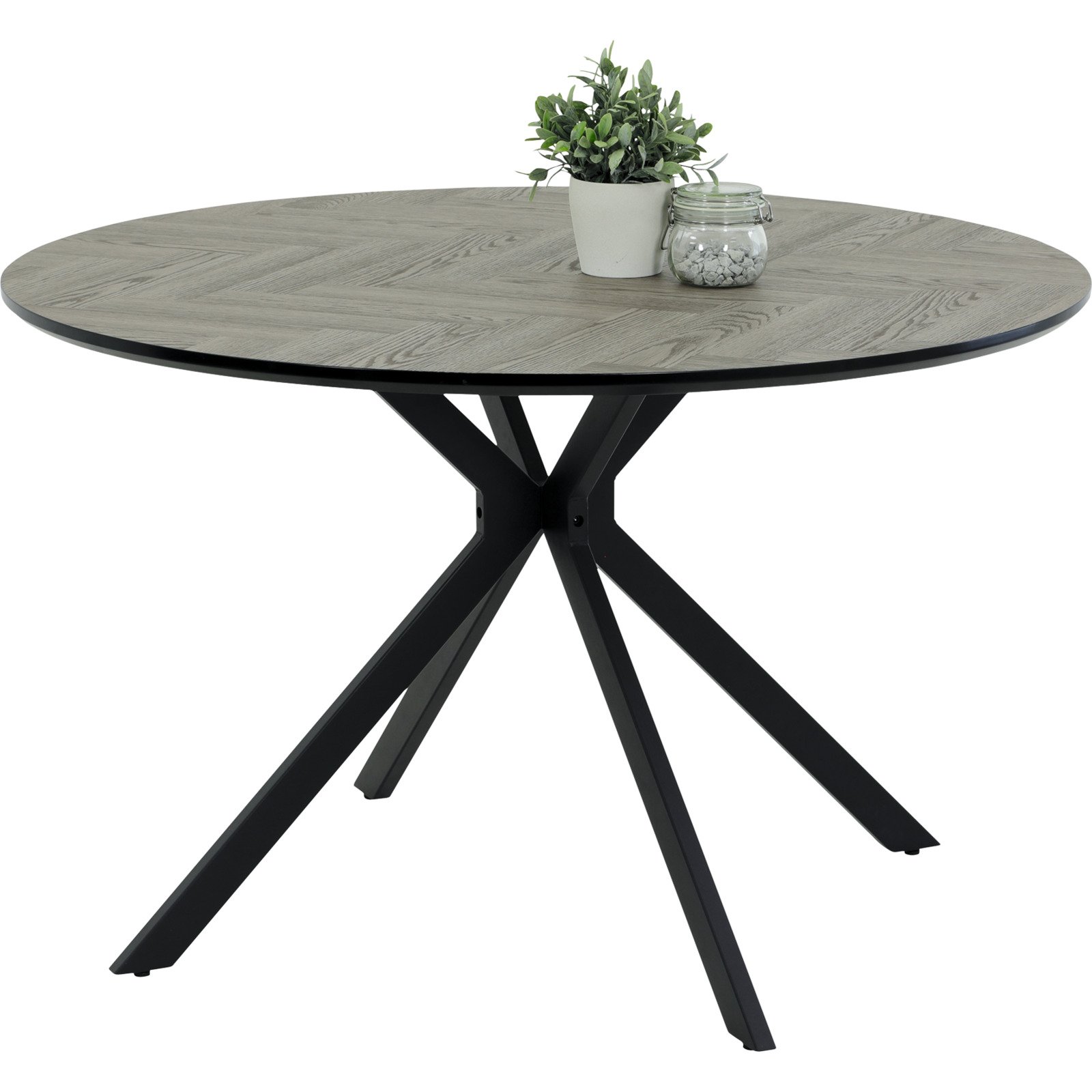 Tisch Petra Dekor Fischgrät-Optik 120 x 76 x 120 cm