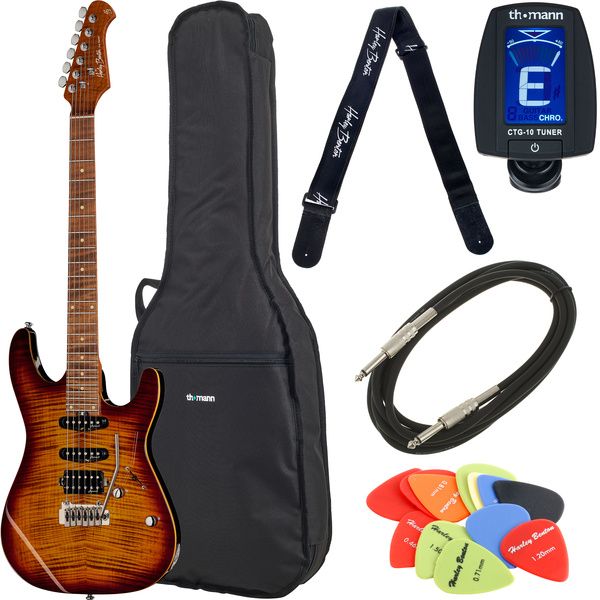 Harley Benton Fusion-III HSS Roasted Bundle