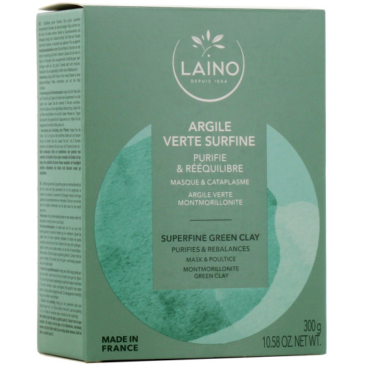 Argile verte surfine Laino - Masque et cataplasme