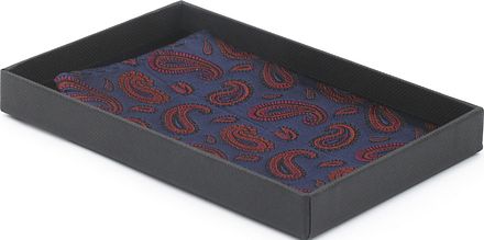 Suitable Zijde Pochet Paisley Navy PO24-15 kopen