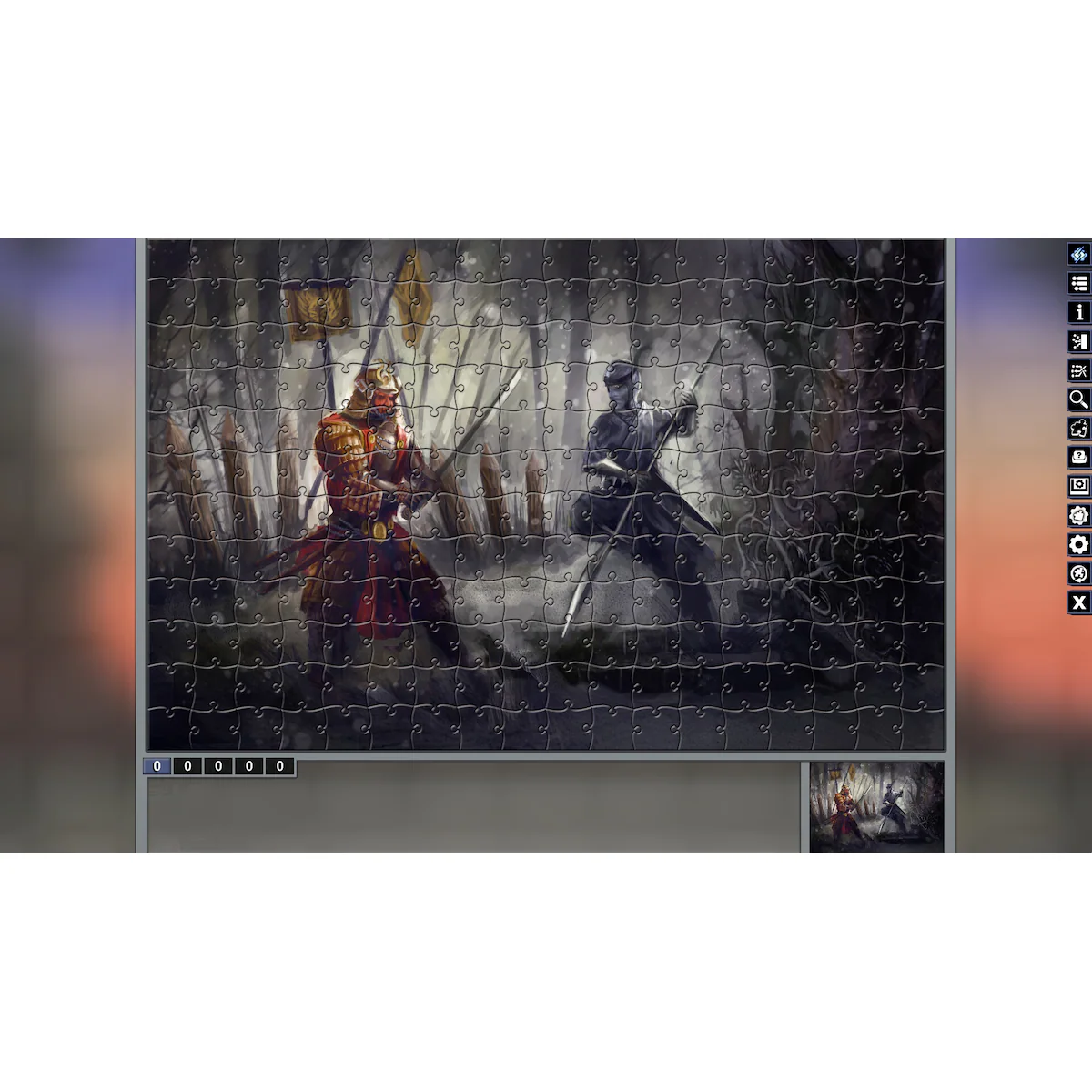 Pixel Puzzles Illustrations & Anime - Jigsaw pack: Samurai - PC Window