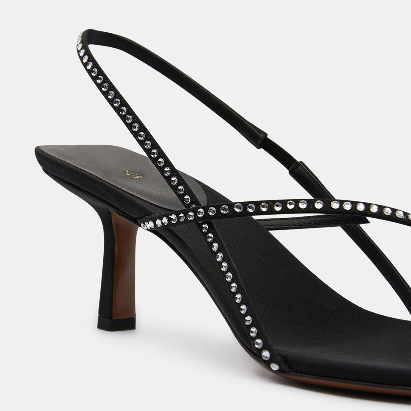 Neous Slingbacks à Strass Shamali noirs - Talon 6.5 cm