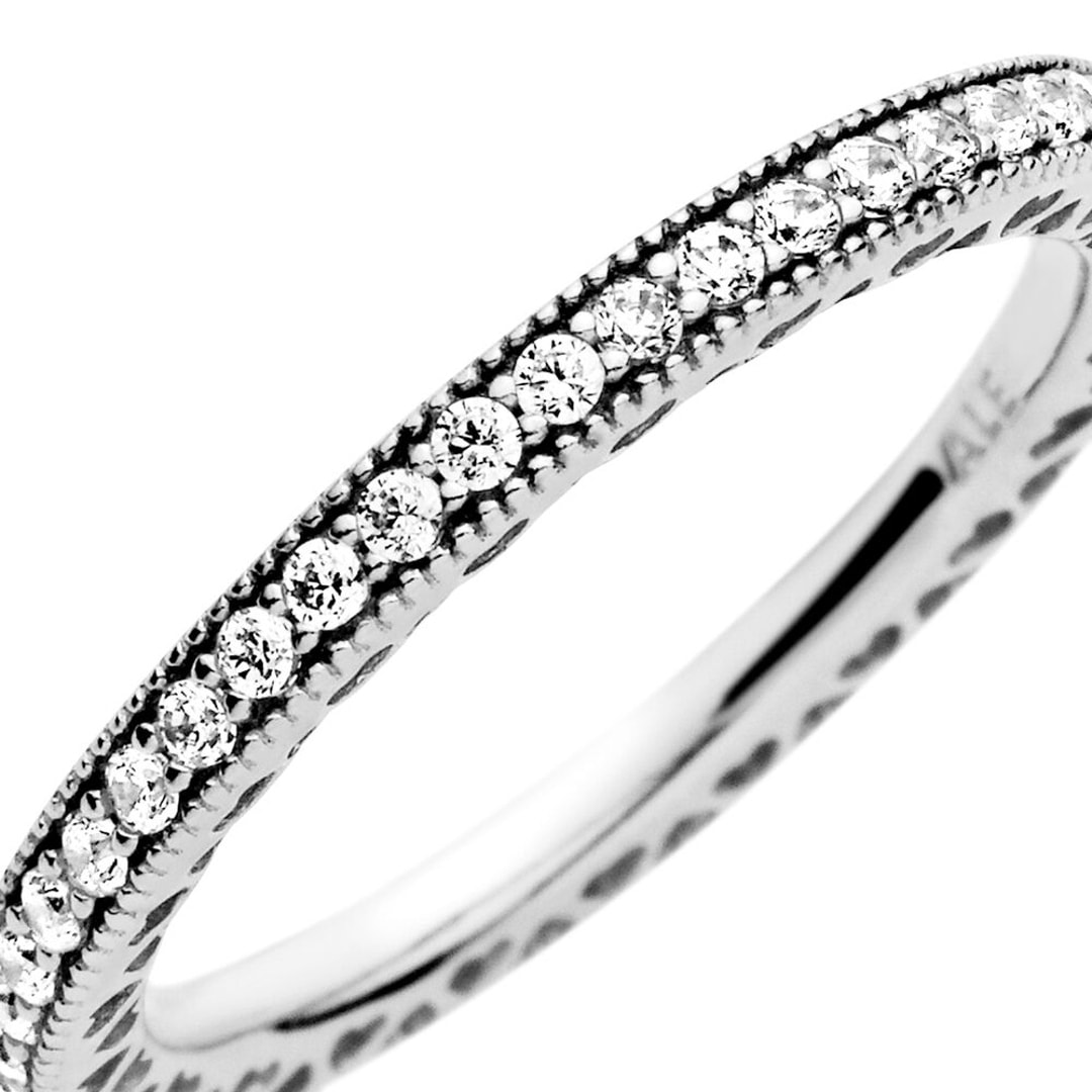 Pandora Signature Sparkle & Hearts Ring