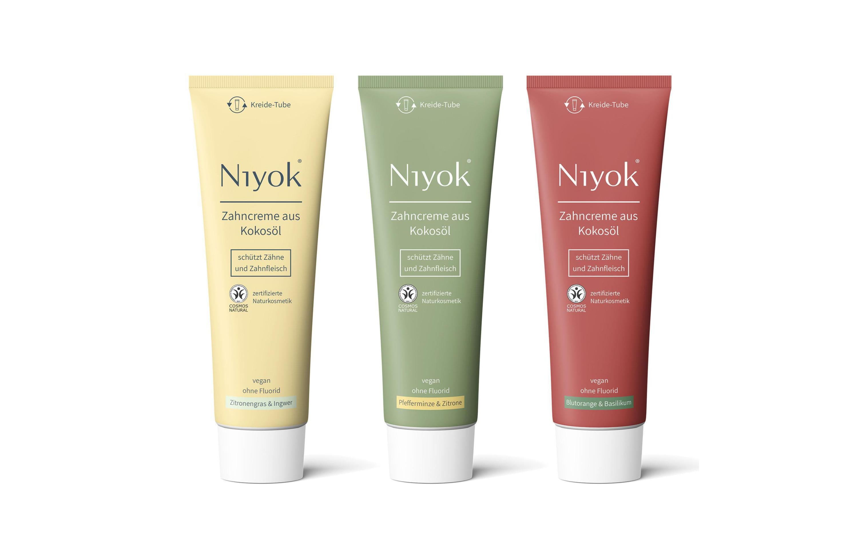 Zahncreme Kokosöl Zitronengras und Ingwer 75 mlZahncrème Kokosöl Blutorange & Basilikum 75 ml