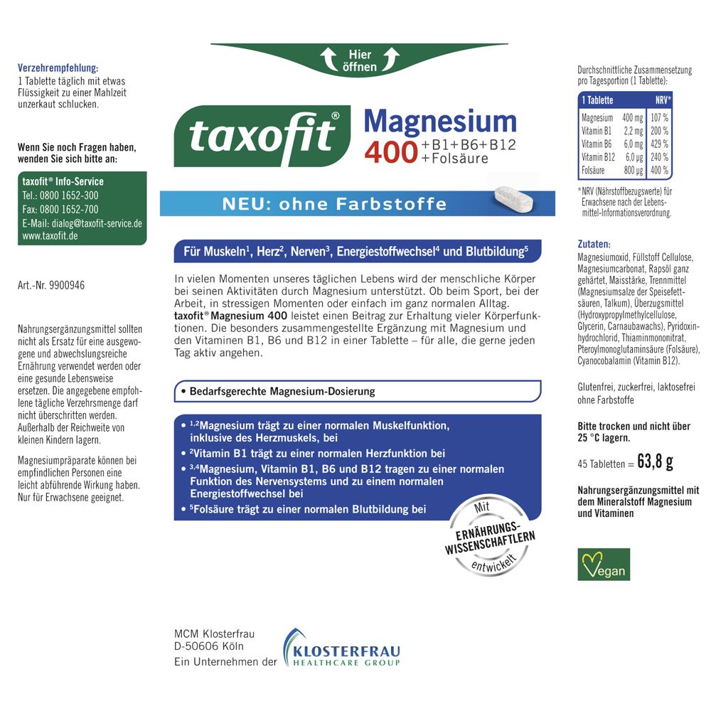 taxofit® Magnesium 400