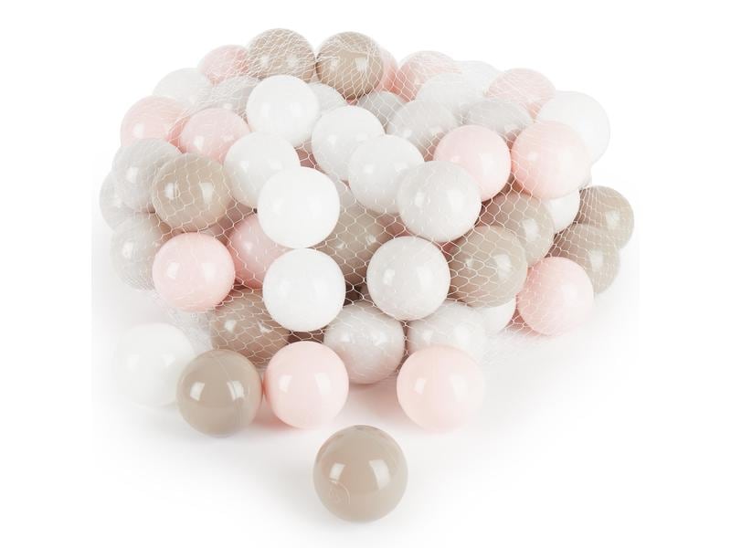bieco Bälle für Bällebad 100 Stk. Cotton Bälle fürs Spielen