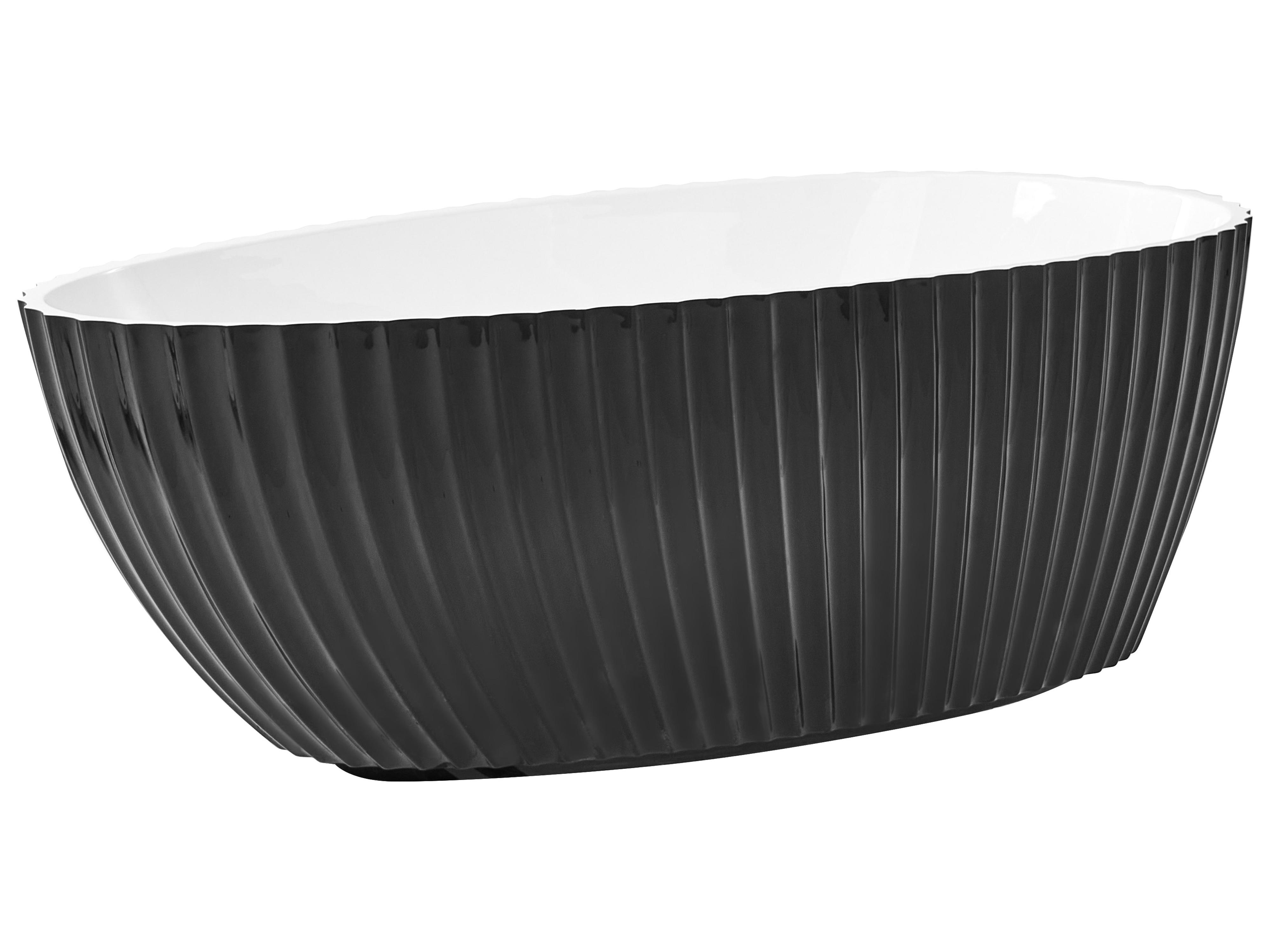 Vrijstaand bad TEFE 170 x 78 cm Zwart