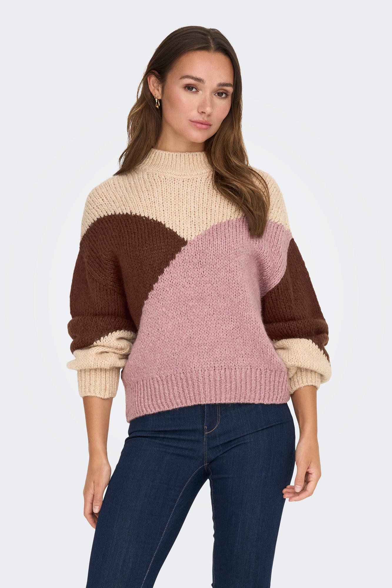 camisa color block