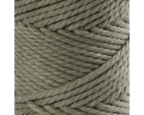 Macramé garen 4 mm, groen, drielaags