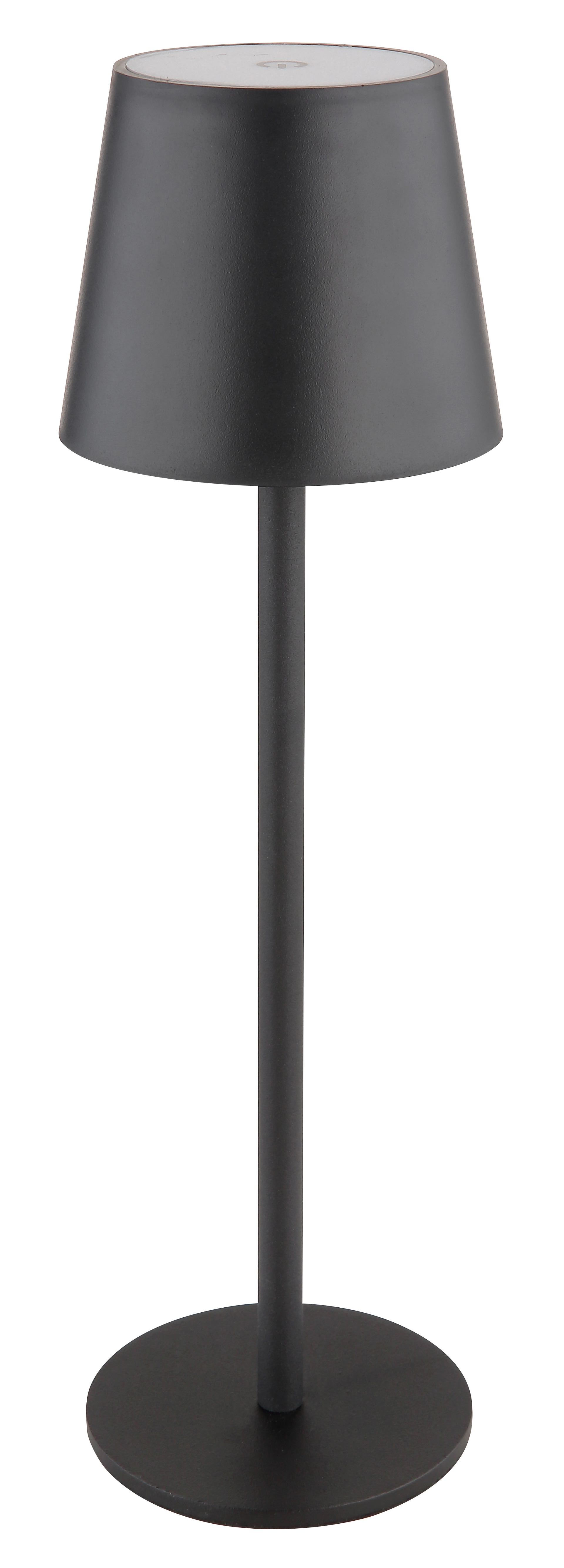 GLOBO Akku LED Tischlampe Vannie 2-teilig schwarz 10,6x10,6 cm H36cm