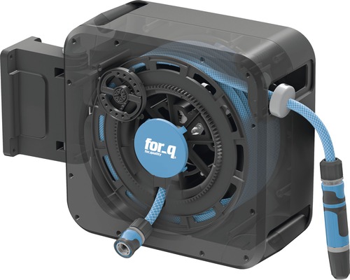 Wandslangbox voor_q FQ-WSB medium met automatische oprolfunctie inclusief 20m tuinslang 1/2
