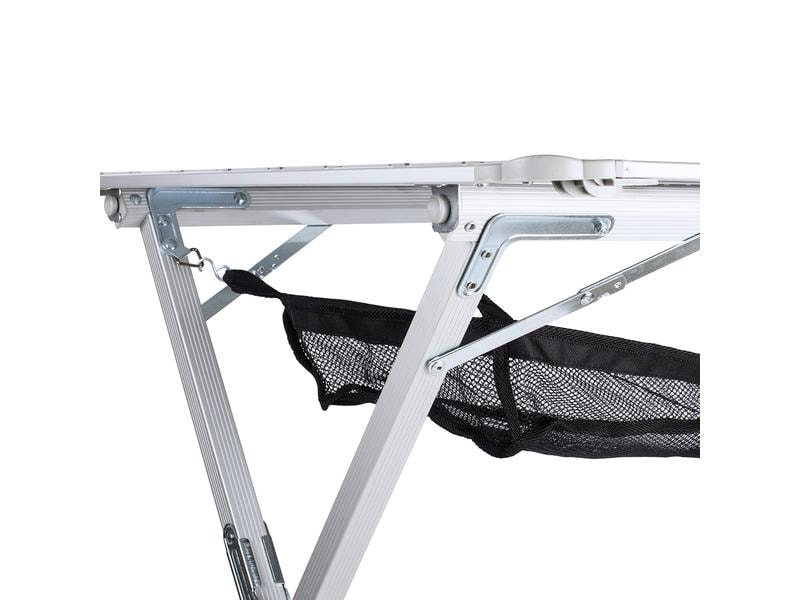 Campart Campingtisch Michigan mit rollbarer Tischplatte, 14 Praktischer Campingtisch mit rollbarer Tischplatte