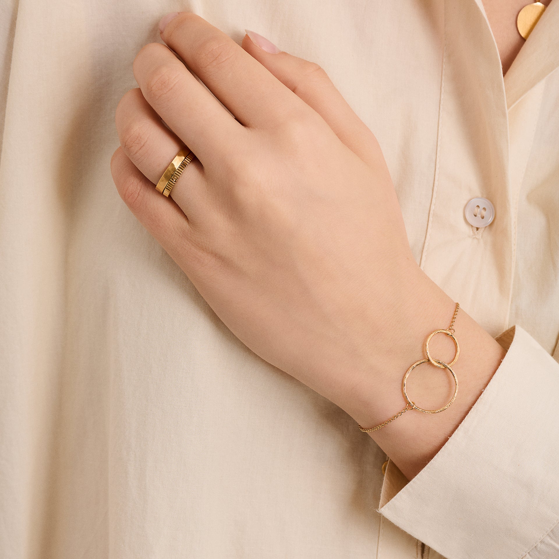 Pernille Corydon  Reflection ring - forgyldt
