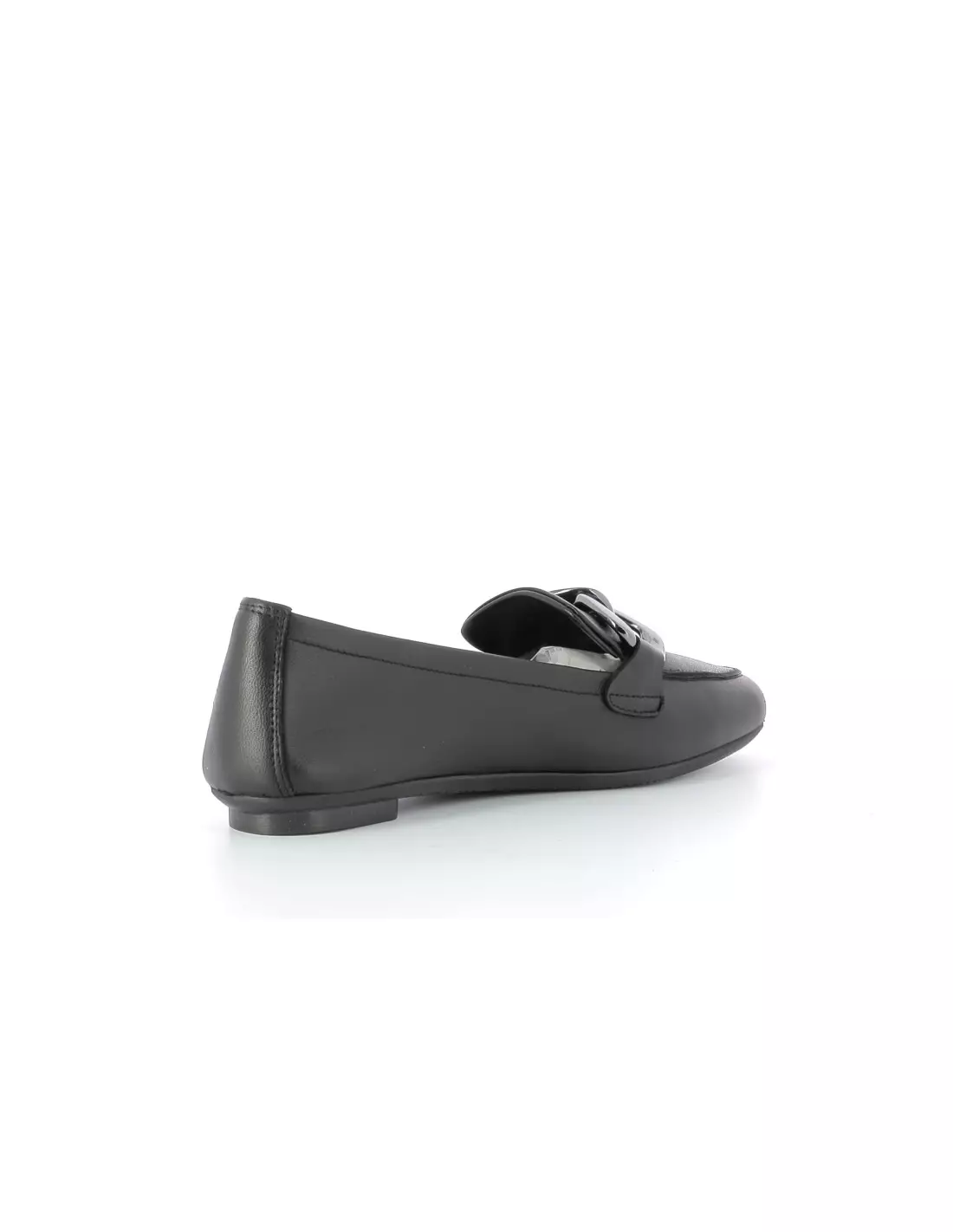 REQINS HASTER CUIR - Mocassins & bateaux Noir